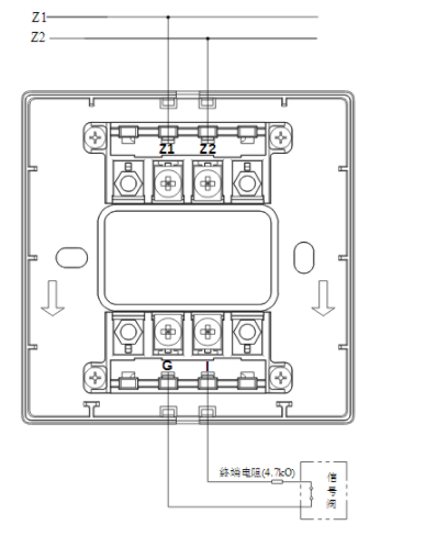 西藏海湾GST-LD-8300B输入模块常闭无源触点接线图