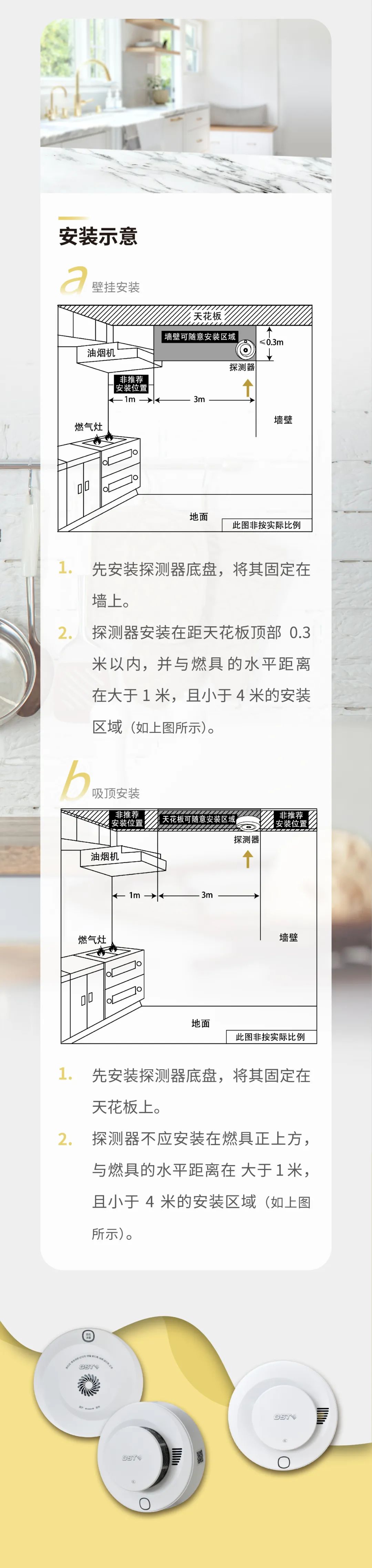 西藏西藏海湾消防GST全新一代NB独立式烟感气感探测器安装