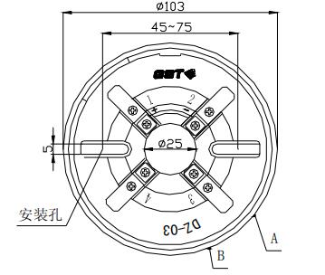 DZ-03定位底座 西藏海湾底座